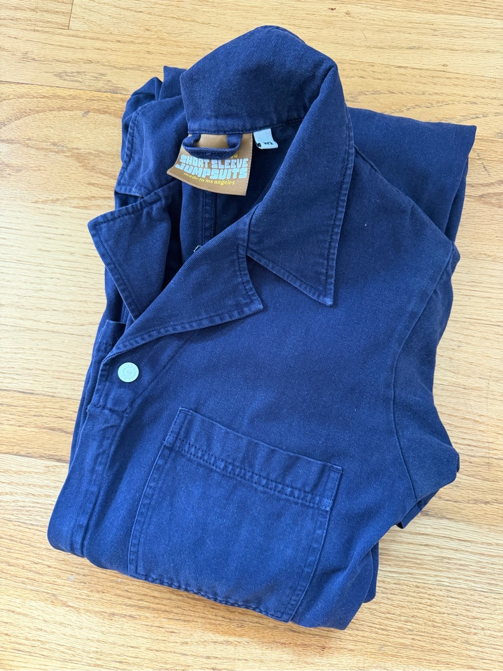 Big Bud Press Navy Short Sleeve Jumpsuit